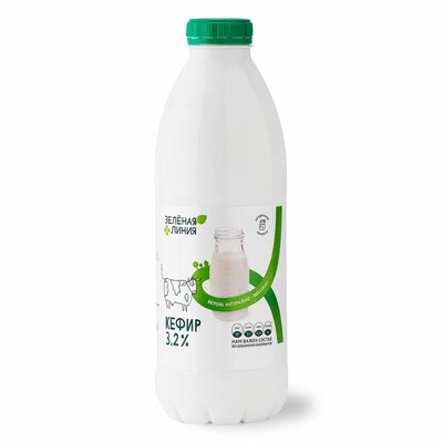 Кефир Зелёная Линия 3.2% 900 г