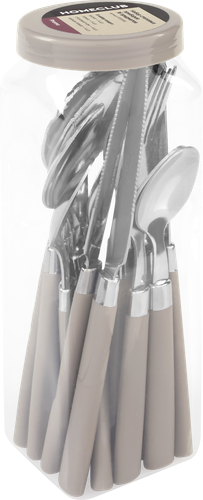 

Набор столовых приборов Homeclub Promo, 16 предметов, нержавеющая сталь, цвет в ассортименте