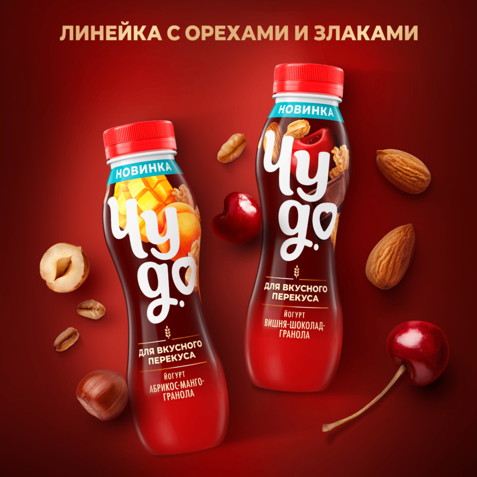 

Йогурт питьевой Чудо с гранолой Вишня-шоколад 2.2% 260 г