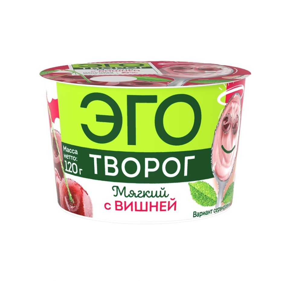 

Творог Эго мягкий с вишней 6% 120 г