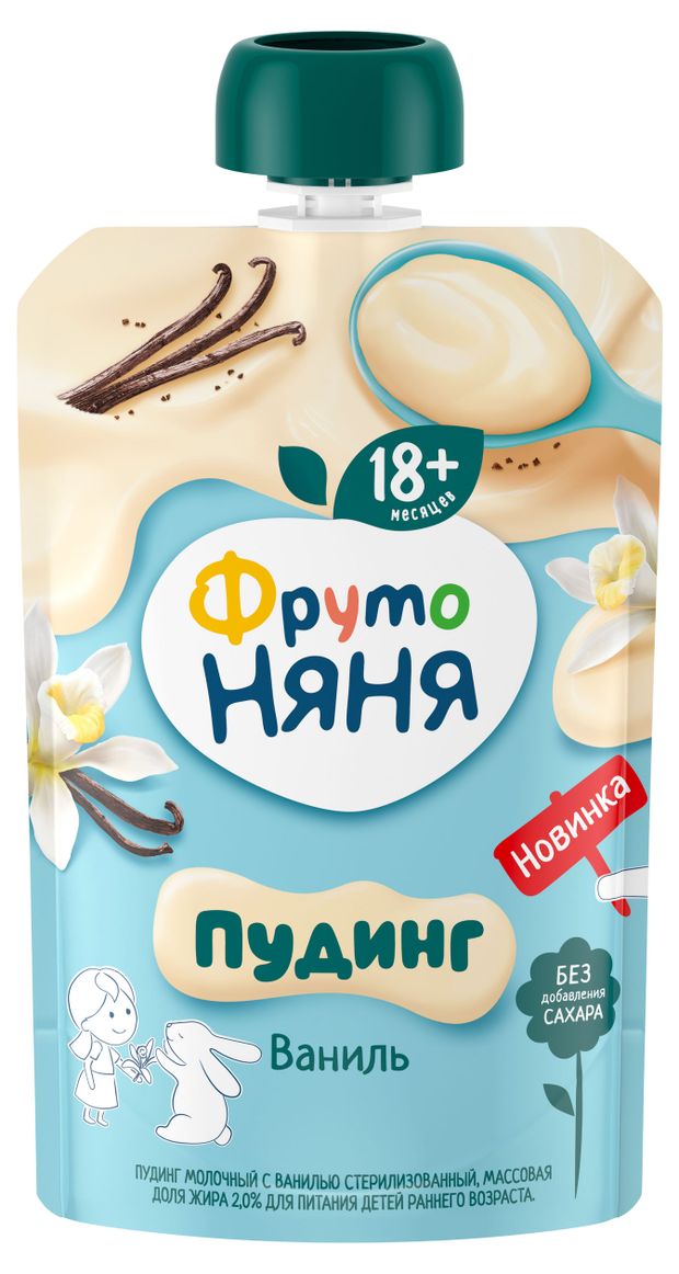 

Пудинг ФрутоНяня молочный с ванилью с 18 месяцев 90 г