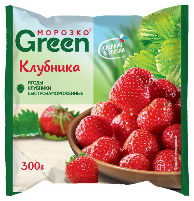 

Клубника Морозко Green замороженная 300 г