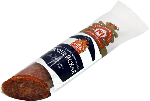 

Колбаса сырокопченая Гродненский мясокомбинат Европейская высший сорт весовая