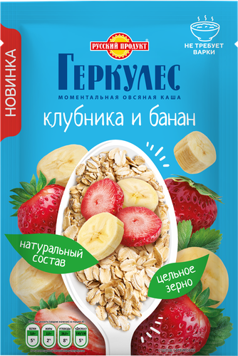 

Каша овсяная Русский Продукт Геркулес Клубника-банан 40 г