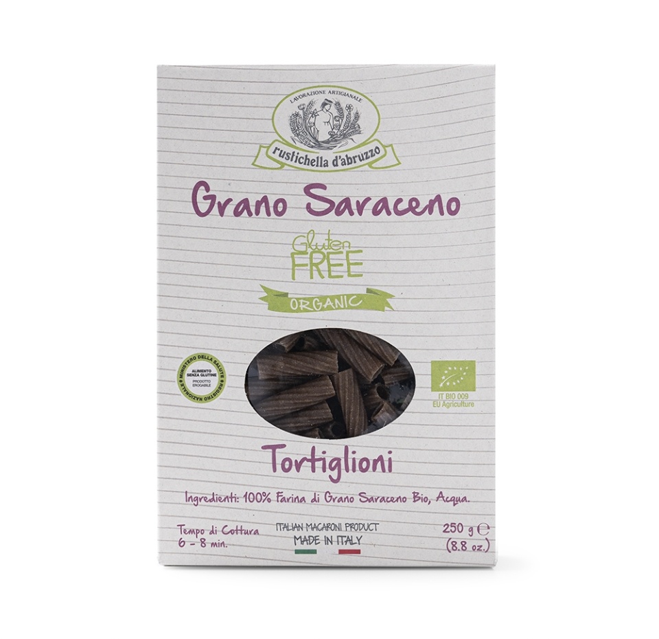 

Изделия макаронные Тортильони из гречневой муки био, Rustichella d'Abruzzo, 250 г, Италия