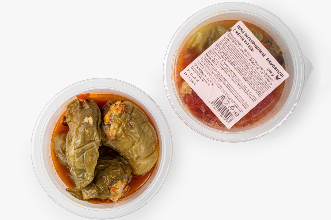

Перец фаршированный ВкусВилл с мясом курицы 300 г