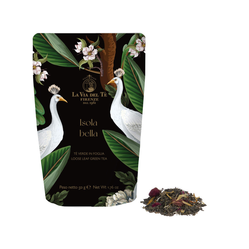 

Чай зелёный La Via Del Te Isola Bella с бутонами роз лепестками календулы и василька 50 г