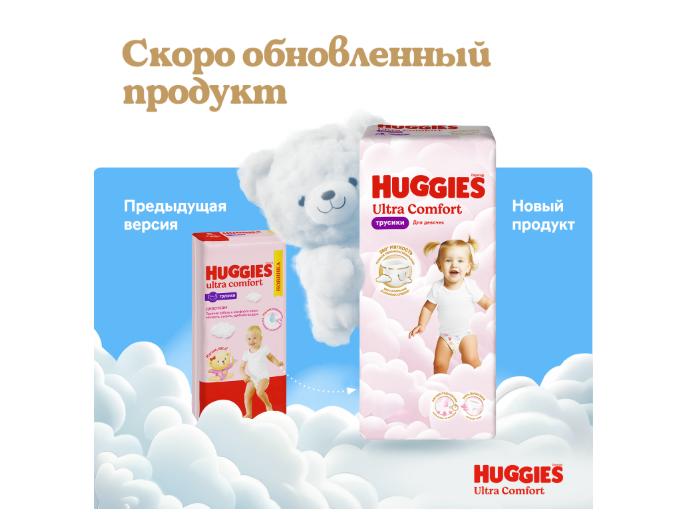 

Трусики-подгузники Huggies для девочек № 4 9-14 кг 104 шт. дизайн упаковки в ассортименте