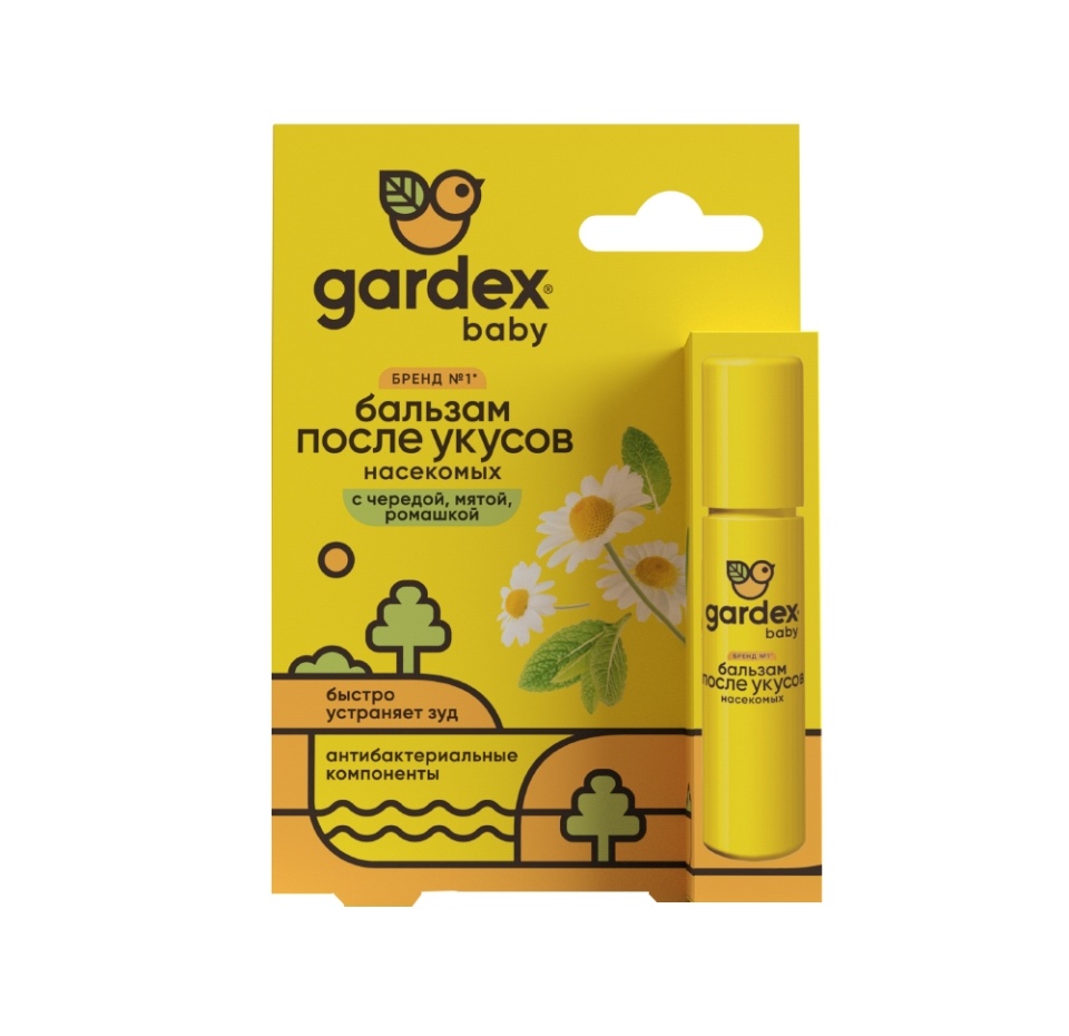 

Бальзам Gardex Baby после укусов насекомых для детей роликовый 7 мл