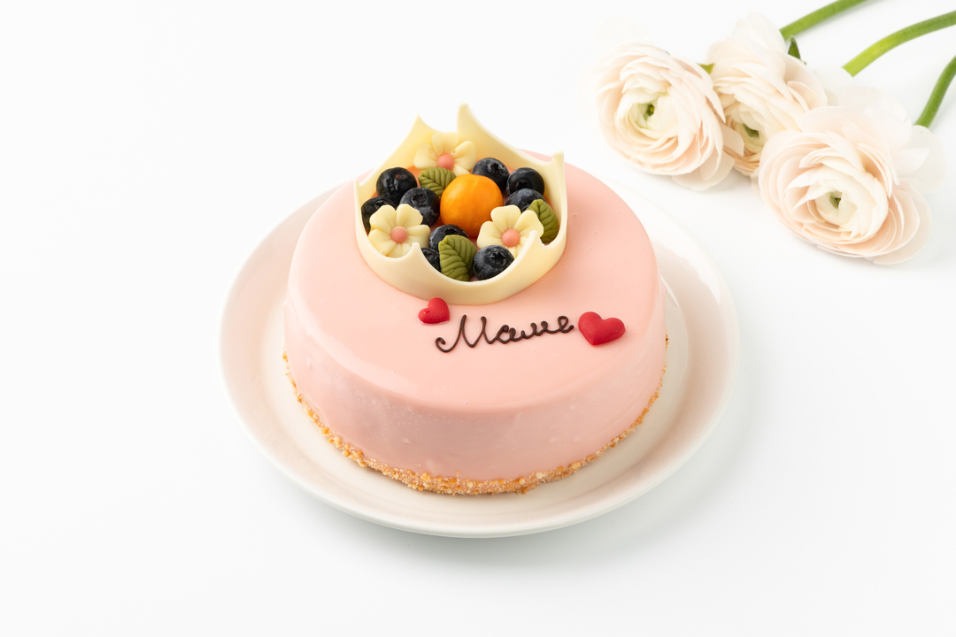 

Торт муссовый ВкусВилл Моя королева ванильный лесная ягода 507 г