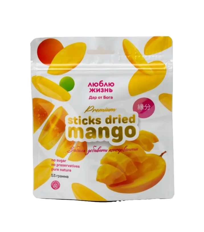 

Сухофрукты Люблю жизнь манго сушеное 53 г
