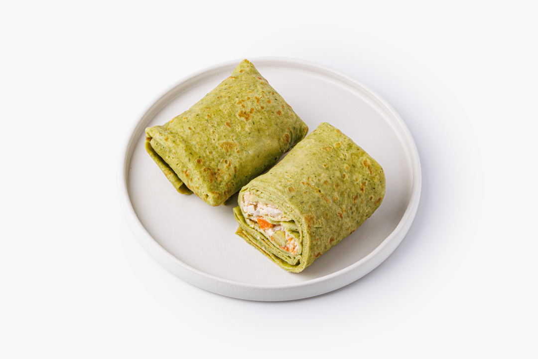 

Блины ВкусВилл со шпинатом и начинкой Оливье с курицей 210 г