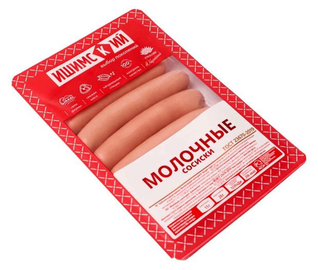 

Сосиски Ишимский мясокомбинат Молочные 350 г