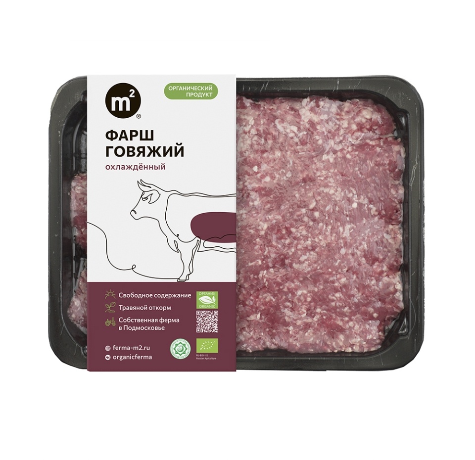 

Фарш говяжий классический, «Ферма М2», 400 г, Россия