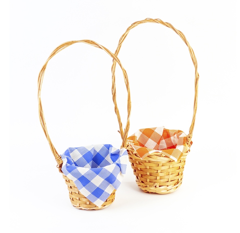 

Корзина пасхальная для кулича с салфеткой в ассортименте