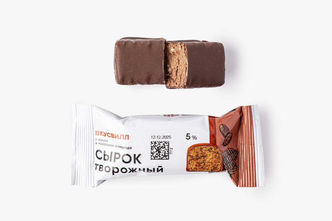 

Сырок творожный ВкусВилл с какао 5% 40 г