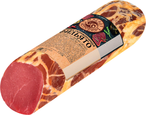 

Вырезка Мясная история Фильято сырокопченая вес