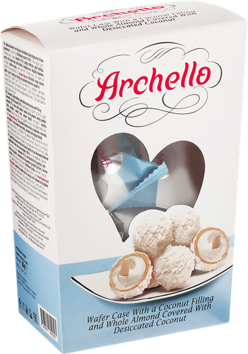 

Конфеты Archello с цельным миндалем, в кокосовой обсыпке 80 г