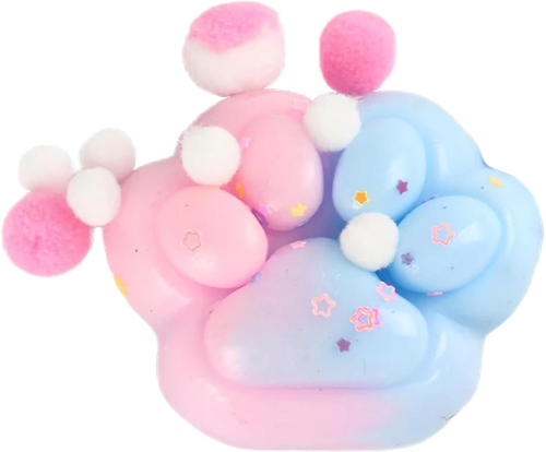 

Игрушка-антистресс Jolly Jot цветная кошачья лапка с помпонами цвет в ассортименте