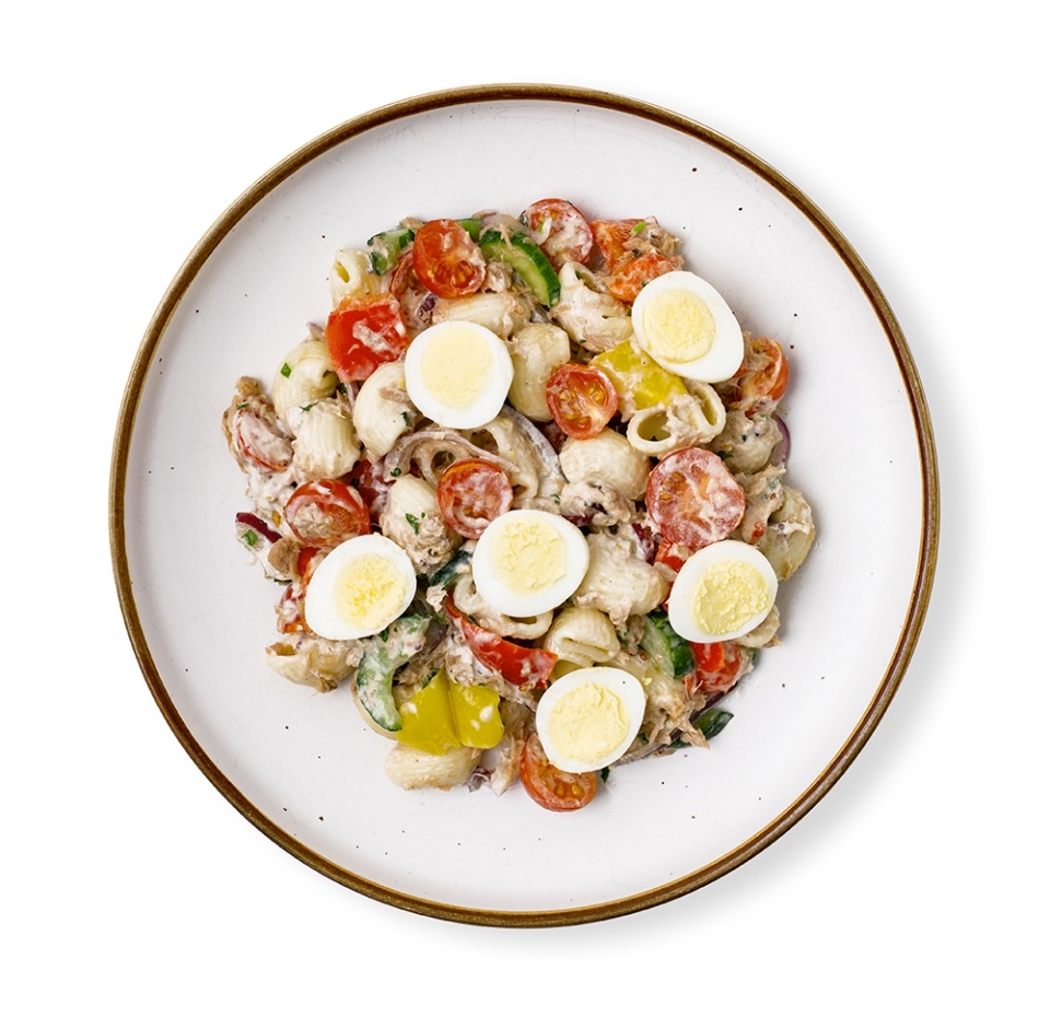 

Салат из пасты Лумакине с тунцом и овощами от бренд-шефа АВ вес