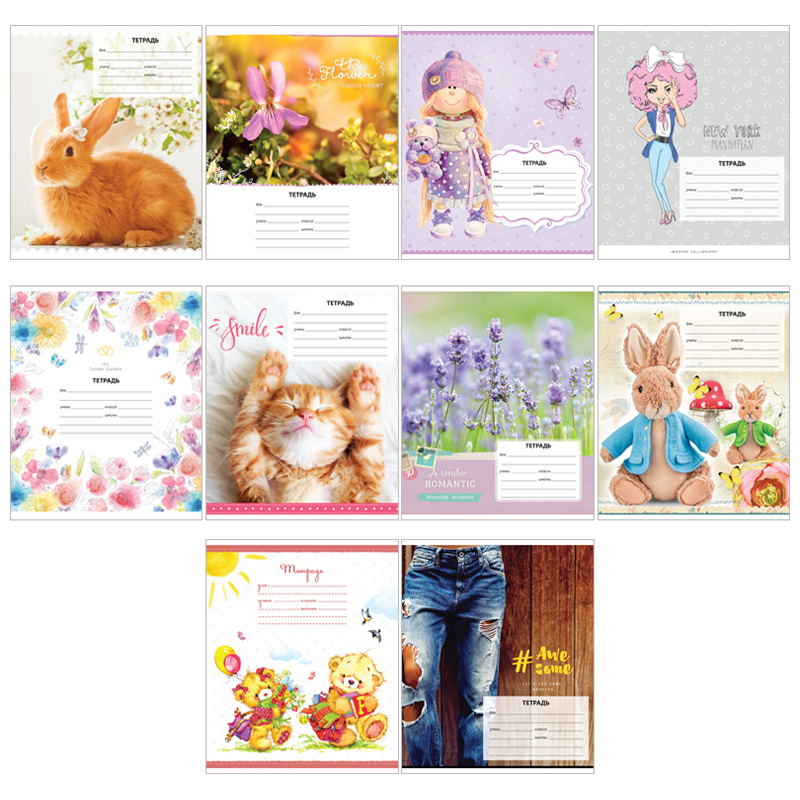 

Тетрадь ArtSpace 18 листов в линейку для девочек 1 шт., дизайн в ассортименте