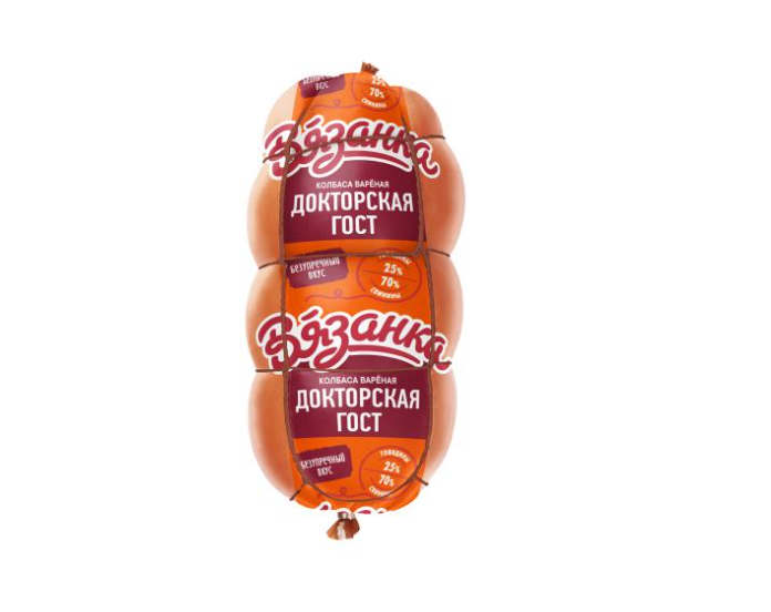 

Колбаса Вязанка Докторская вареная ГОСТ 400 г