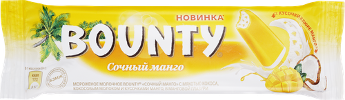 

Мороженое эскимо Bounty Сочный манго 64 г