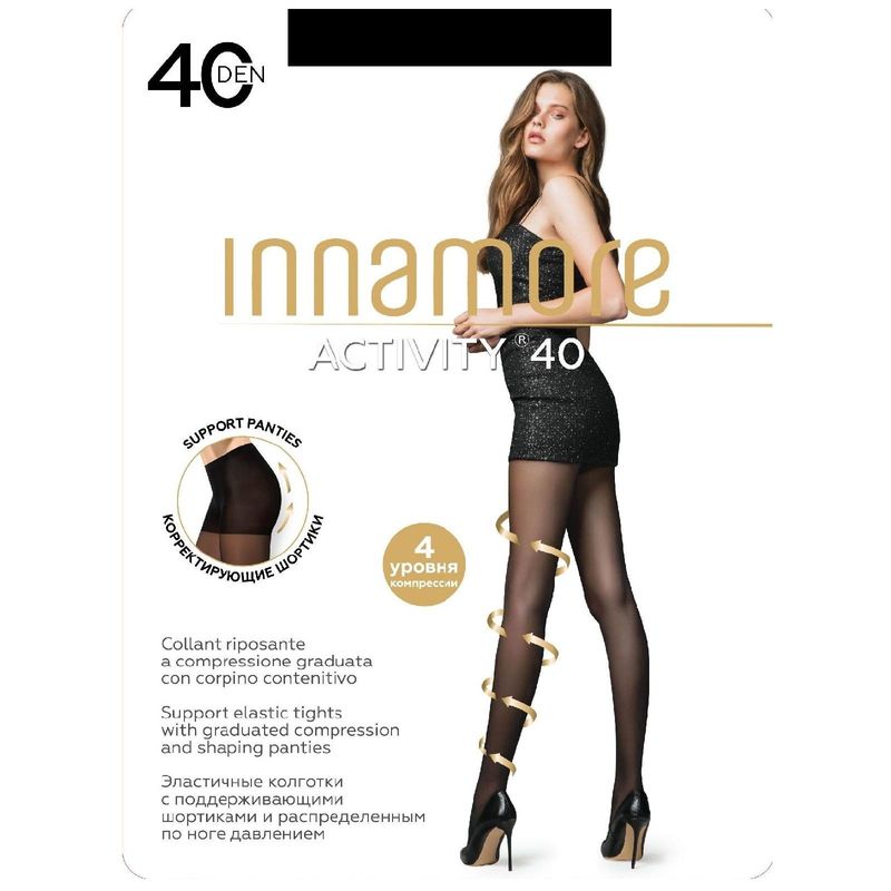 

Колготки женские Innamore Activity 40 den nero р. 2
