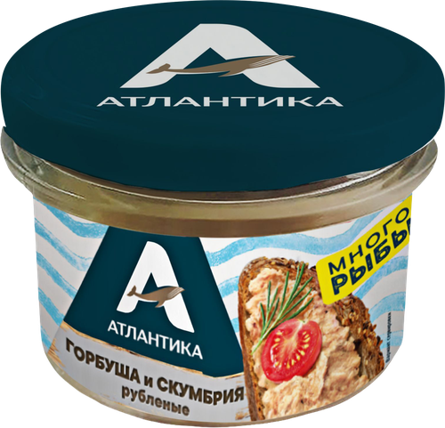 

Крем-паста Атлантика из горбуши Дальневосточной и скумбрии Атлантической с горчицей 150 г
