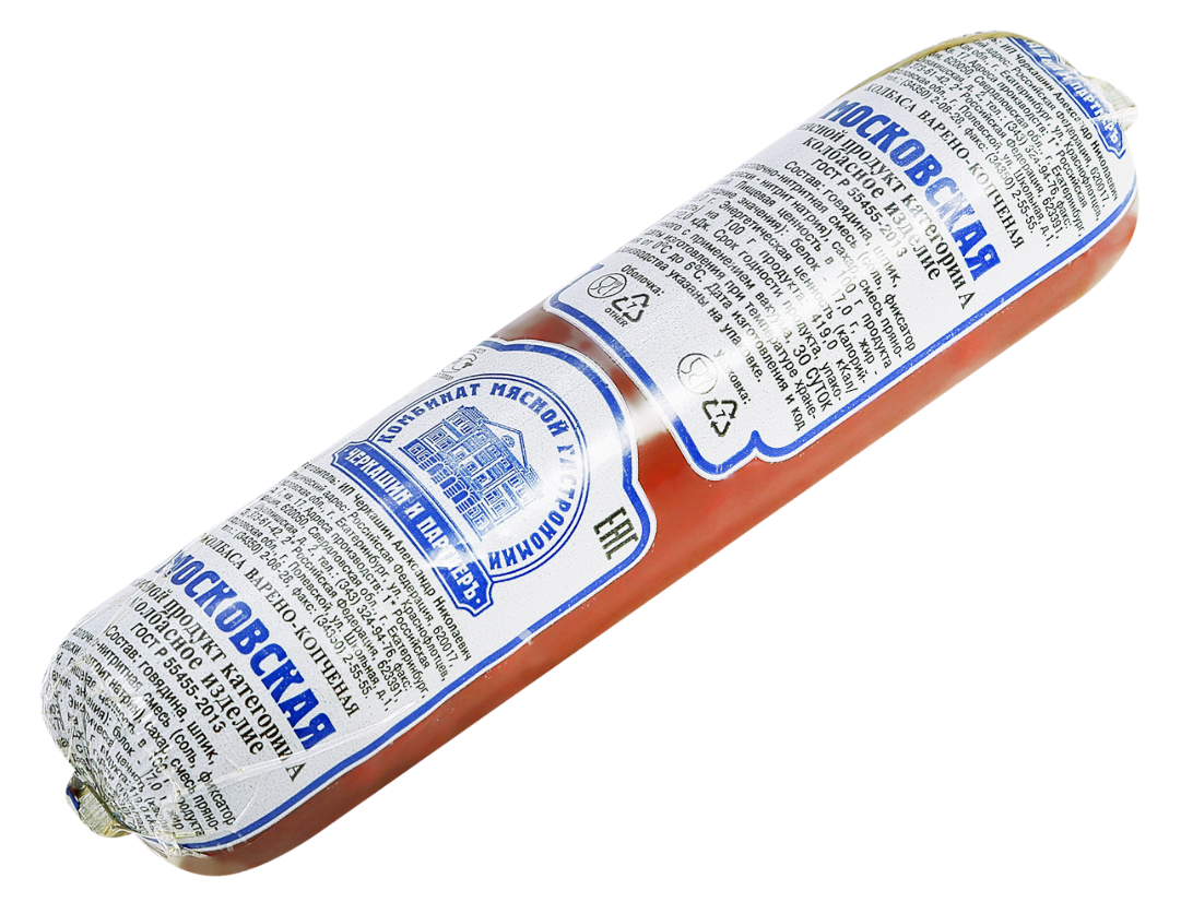 

Колбаса варено-копченая Черкашин и ПартнерЪ Московская 350 г