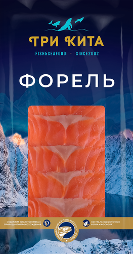 

Форель соленая Три кита ломтики 100 г