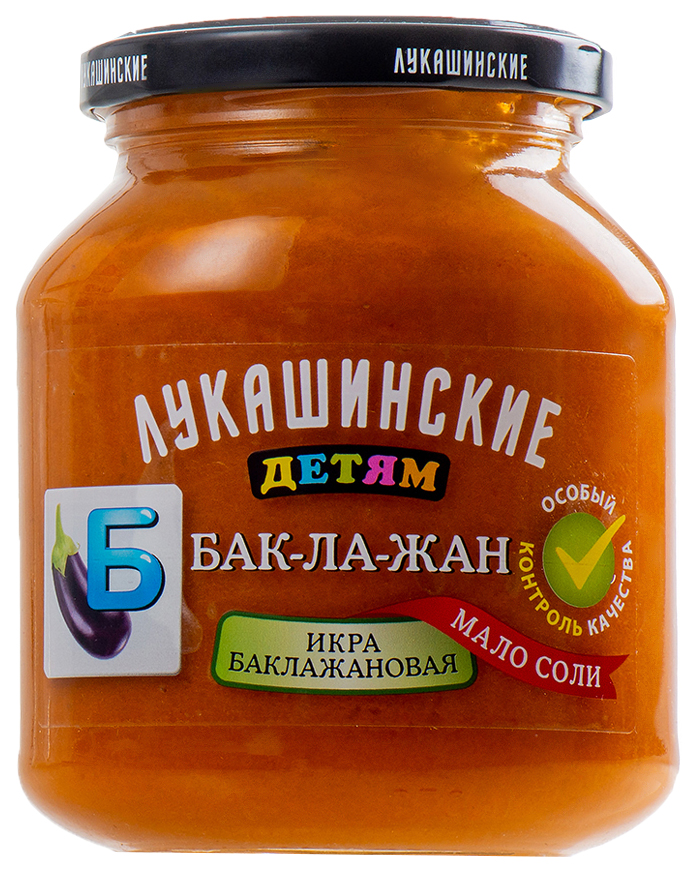 

Икра Лукашинские Детям баклажановая 350 г