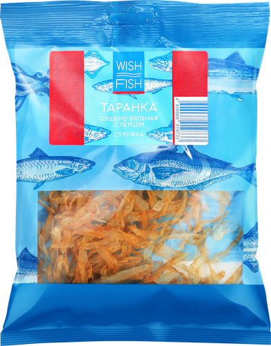 

Таранка Wish Fish сушено-вяленая с перцем стружка 20 г
