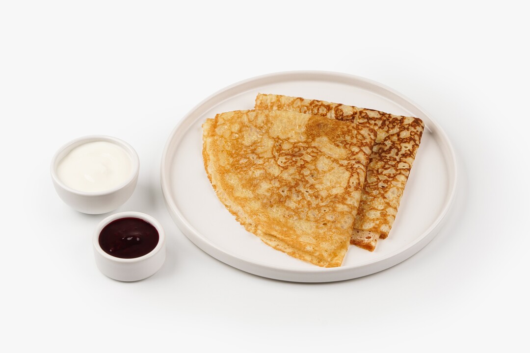 

Блины ВкусВилл с соусом из черной смородины 160 г