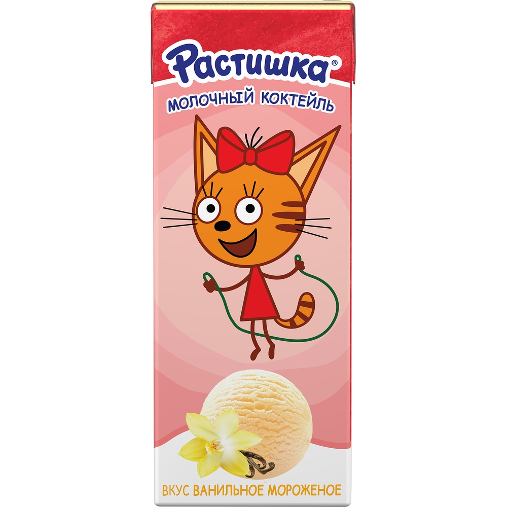 

Молочный коктейль Растишка со вкусом ванильного мороженного 2% 210 г