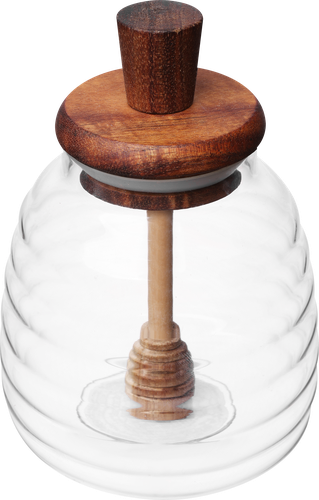 

Банка для меда HOMECLUB Sunny honey, с ложкой, стекло, 320мл, Арт. GPG9FMB