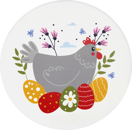 

Подставка под горячее Homeclub Пасха доломит пробка 15 см дизайн в ассортименте