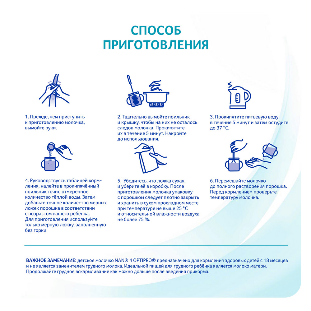 

Смесь детская сухая NAN 4 Optipro с 18 месяцев 1050 г