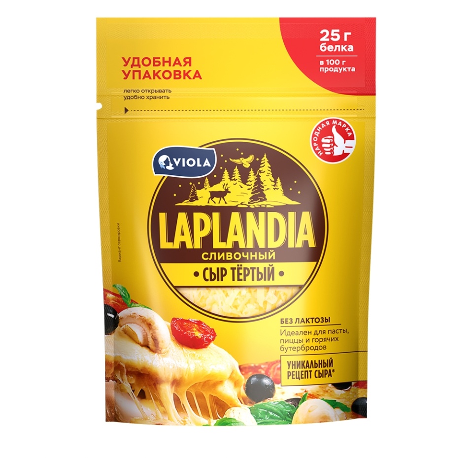 

Сыр полутвердый Laplandia Сливочный тертый 45%, 150 г