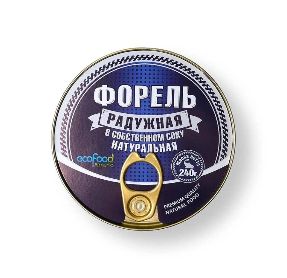 

Форель Ecofood Armenia радужная в собственном соку 240 г