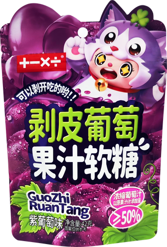 

Конфеты желейные с фруктовым соком винограда 42 г