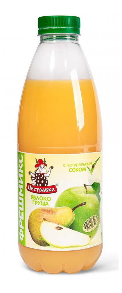 

Напиток сывороточный "Пестравка" с соком яблоко груша 900 мл