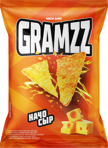 

Чипсы кукурузные Gramzz начос Сыр Начо 55 г