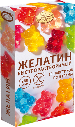 

Желатин пищевой ТОДИКО быстрорастворимый, 10пак