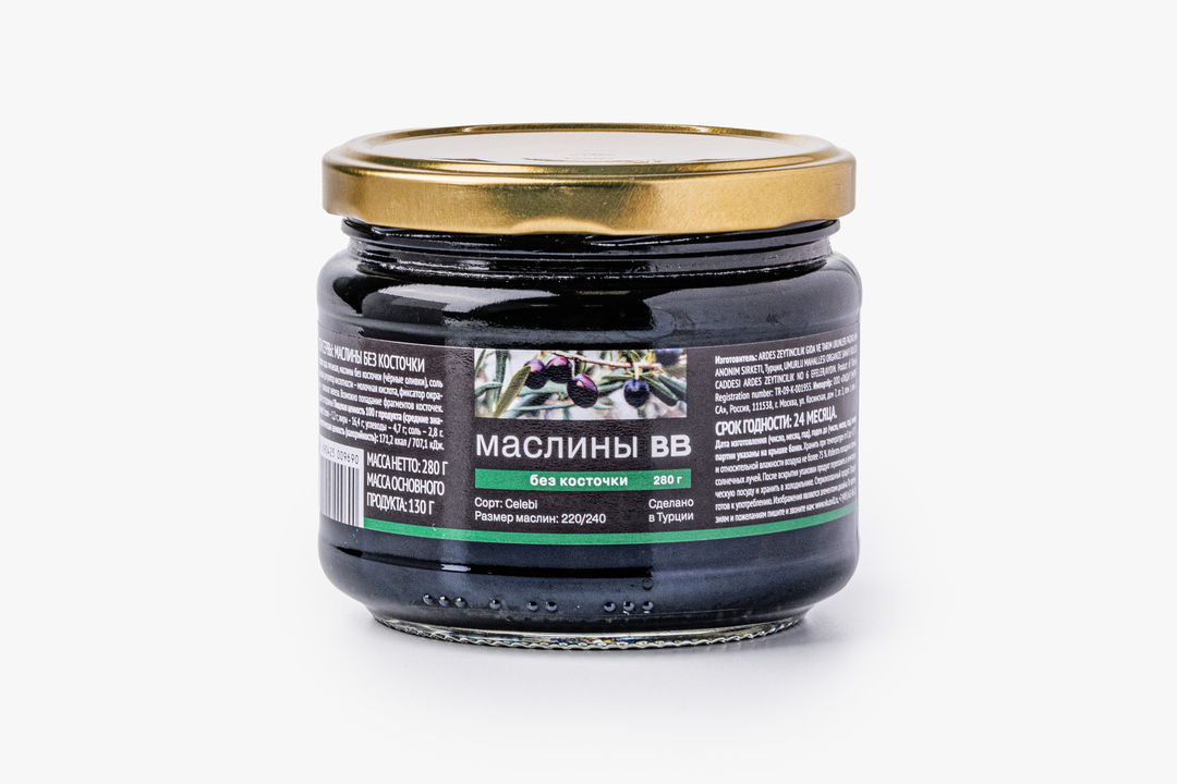 

Маслины без косточки стекло 280 г