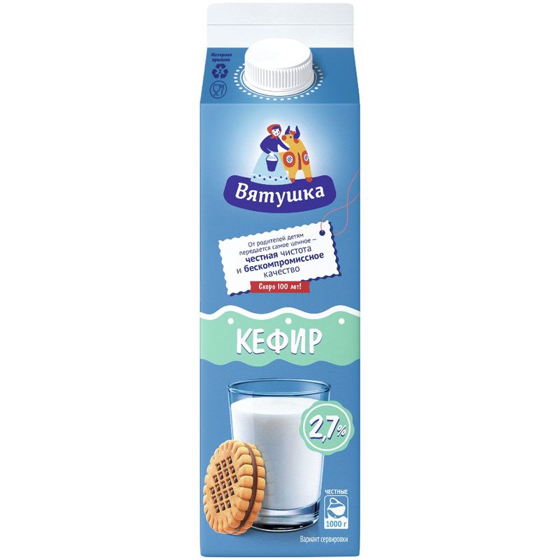

Кефир Вятушка 2.7% 1 кг