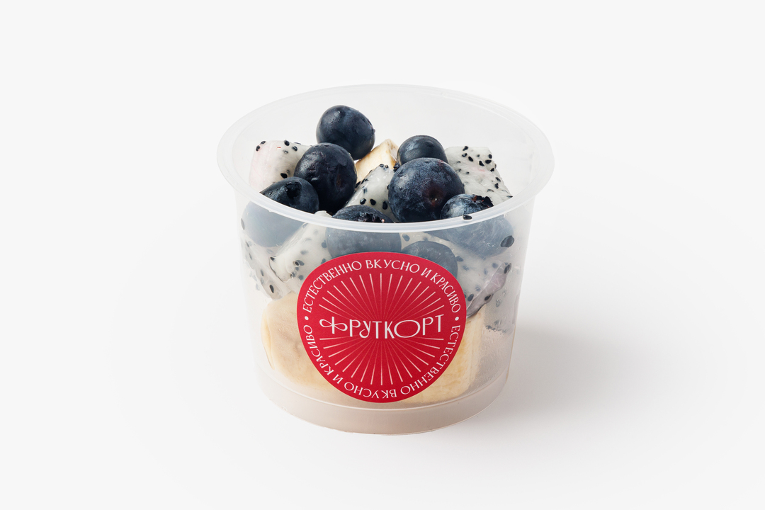 

Фруктовый микс Фруткорт банан питахайя голубика 180 г