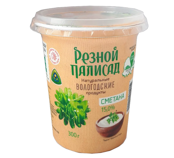 

Сметана Резной Палисад 15% 300 г