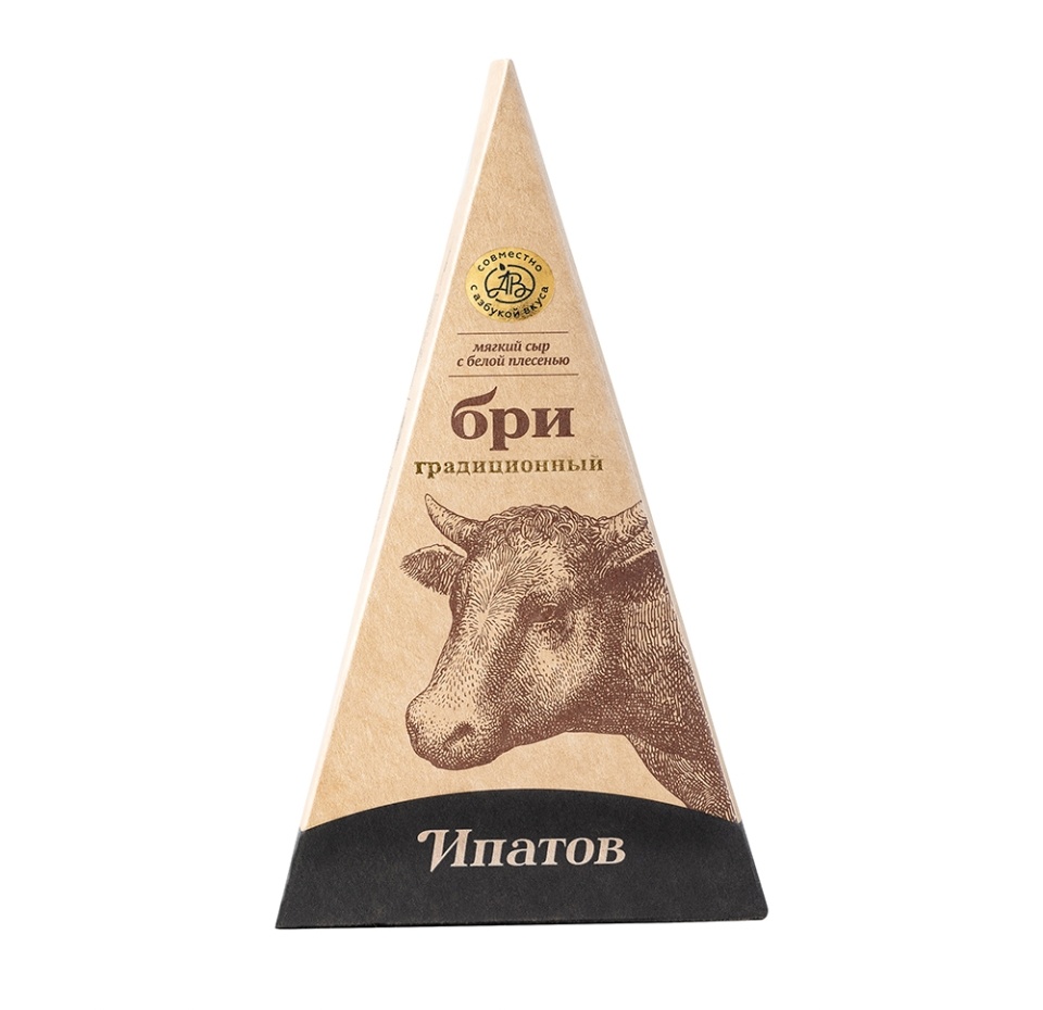 

Сыр мягкий бри Ипатов Традиционный с белой плесенью 60% 150 г