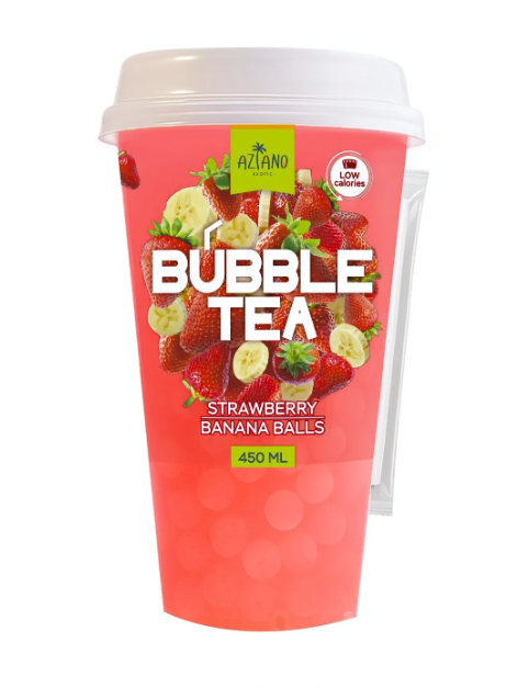 

Напиток Aziano Bubble Tea Клубника-Банан 450 мл